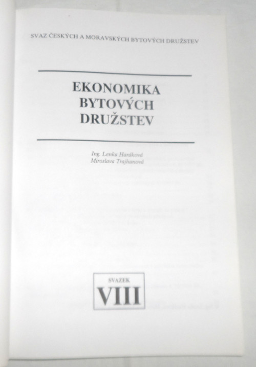EKONOMIKA bytových družstev, 1997 — foto 2