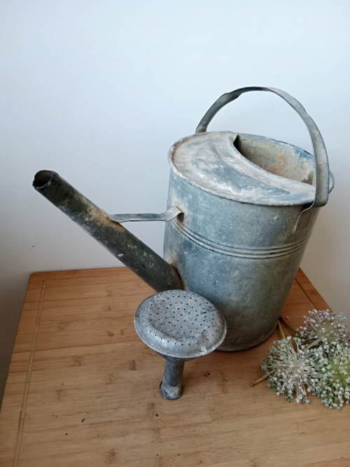 Plechová konev s kropítkem 9l — foto 2