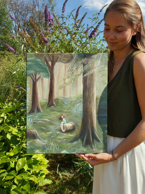 "Víla Zkelímka" Originál 40x50 — foto 4