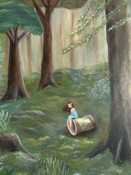 "Víla Zkelímka" Originál 40x50 — foto 2