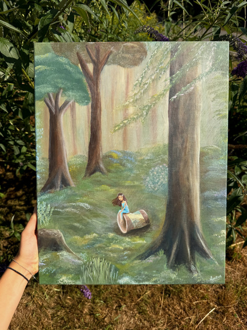 "Víla Zkelímka" Originál 40x50 — foto 3