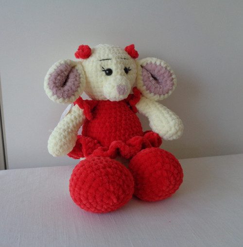 Háčkovaná myška Johanka — foto 2