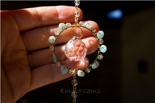 Suncatcher/Lapač Slunce Lotus Amazonit — foto 2