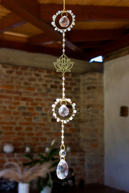 Suncatcher/Lapač Slunce Lotus Amazonit — foto 3