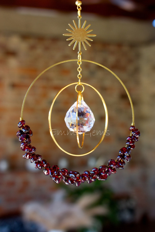 Suncatcher/Lapač Slunce Sola granát — foto 2