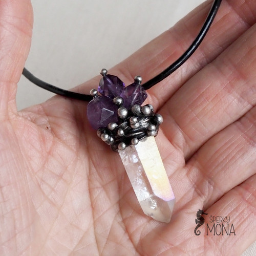 Křišťál s ametystem — foto 5