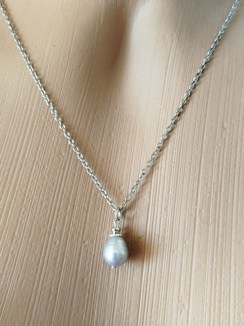 Řetízek 40cm, bároční perla — foto 2
