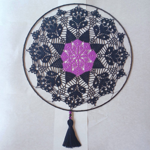 Černofialková mandala 40 cm — foto 3