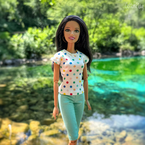 Tričko pro Barbie - puntíčky — foto 2