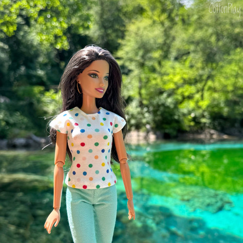 Tričko pro Barbie - puntíčky — foto 3