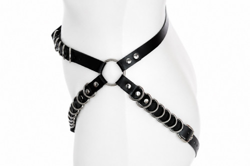 Kožený kalhotkový harness RINGS — foto 2