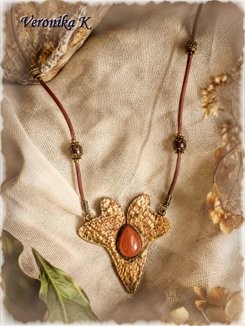 Poměděný lístek břečťanu - goldstone — foto 4