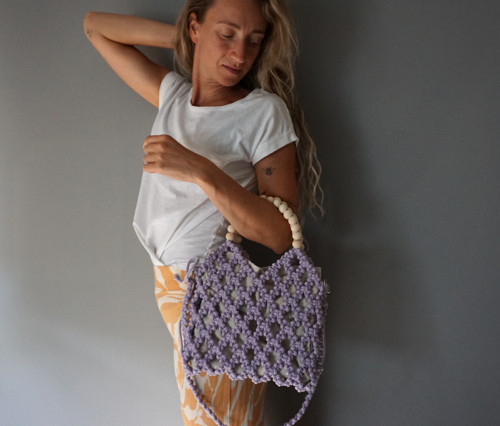 Macramé síťovka Lila — foto 5