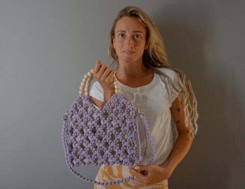 Macramé síťovka Lila — foto 3