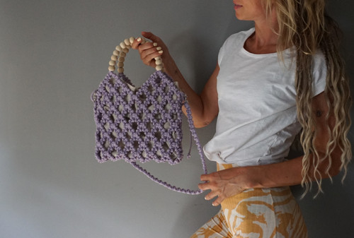 Macramé síťovka Lila — foto 2