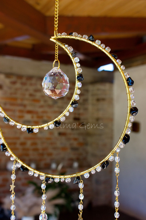 Suncatcher/Lapač Slunce Selene Obsidián velký — foto 2