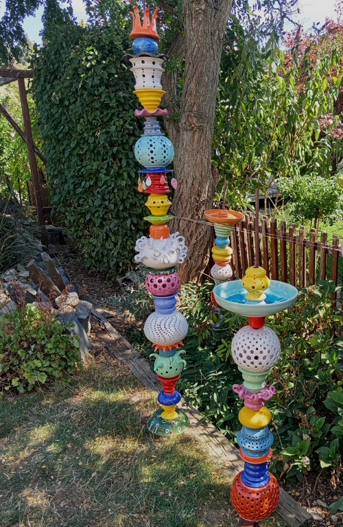 Keramický totem malý s pitkem — foto 2