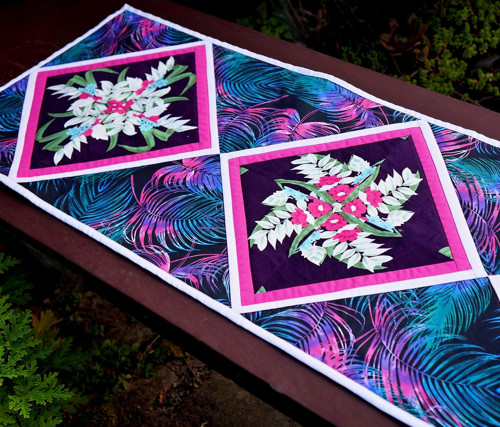 Květinový kaleidoskop - patchworkový ubrus — foto 2