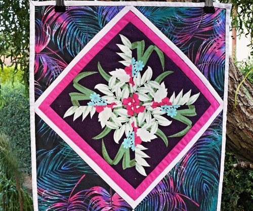 Květinový kaleidoskop - patchworkový ubrus — foto 3