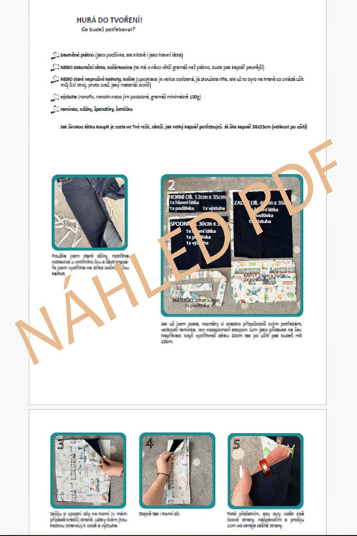 Kapsář do školky - PDF návod — foto 3
