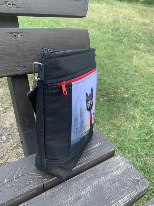 Kočka malovaná - crossby kabelka — foto 3