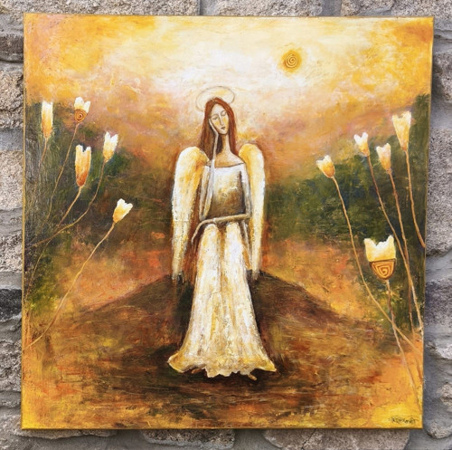 Unavený anděl.....90x90cm — foto 2