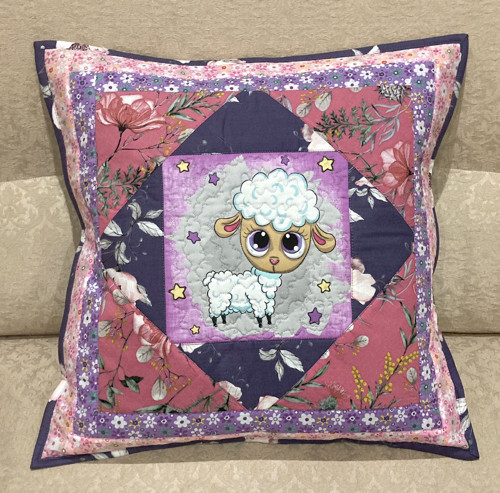 Polštář patchwork-Kudrnaté štěstí — foto 4