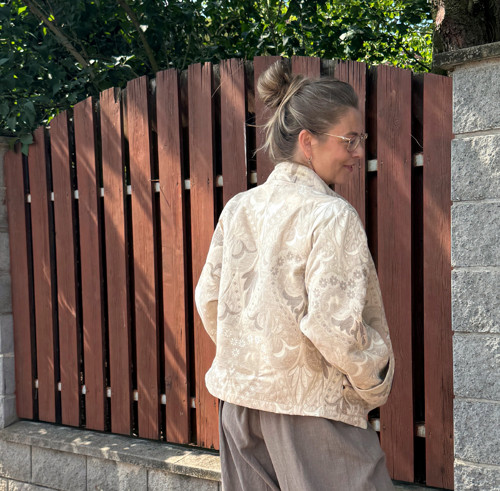 Volný kabátek tapetový vzor — foto 6
