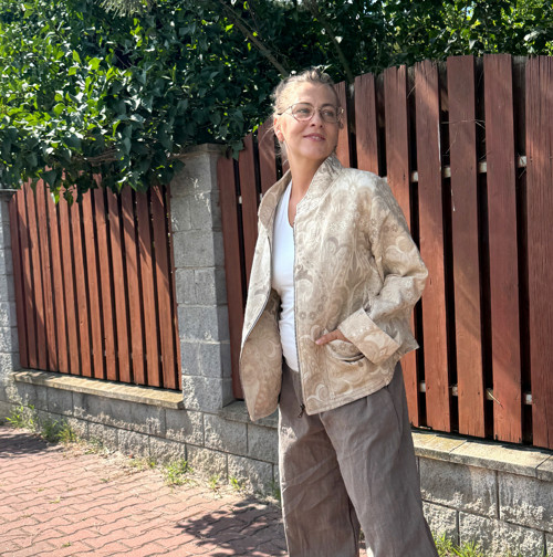 Volný kabátek tapetový vzor — foto 2