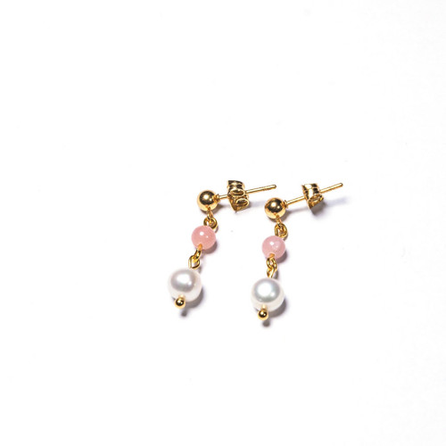 Náušnice Pink Opal — foto 4