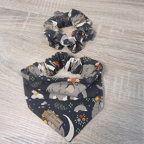 Set pro pejska a pro Tebe: Bandana a Scrunchie — foto 5