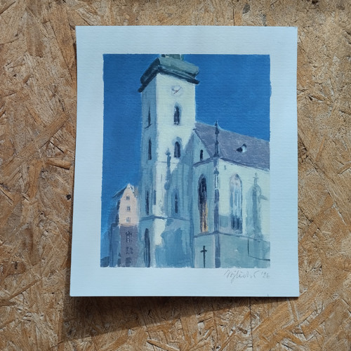 Kostel - akryl originál — foto 2
