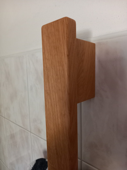 Dubový držiak na uteráky — foto 5