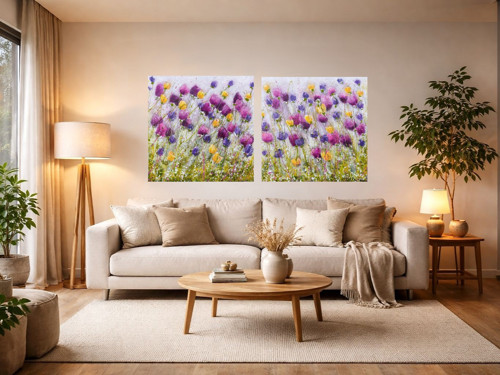 Duo V květu....70x140cm — foto 2