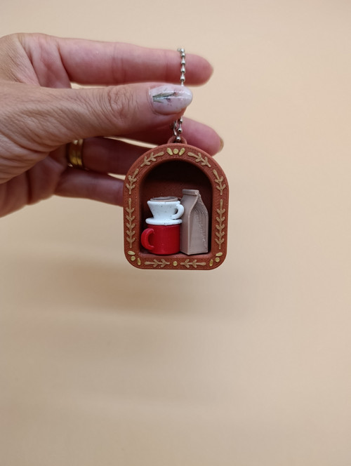 Mini kávová polička - klikač — foto 4