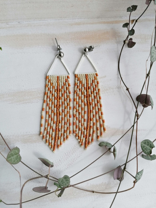Jemné boho náušnice — foto 2