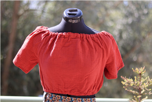 Mušelínový crop top, více barev, sleva pc 380 Kč — foto 2