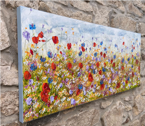 Prolínání květů...150x60 — foto 3