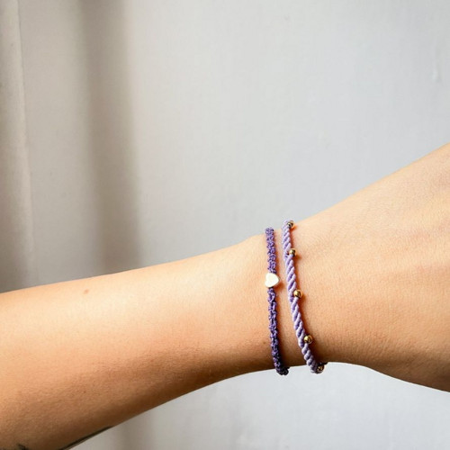 Krásný pár macramé náramků, náramek přátelství — foto 3