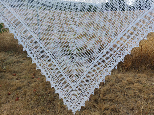 Háčkovaný šátek - vzor "Pieris" — foto 6