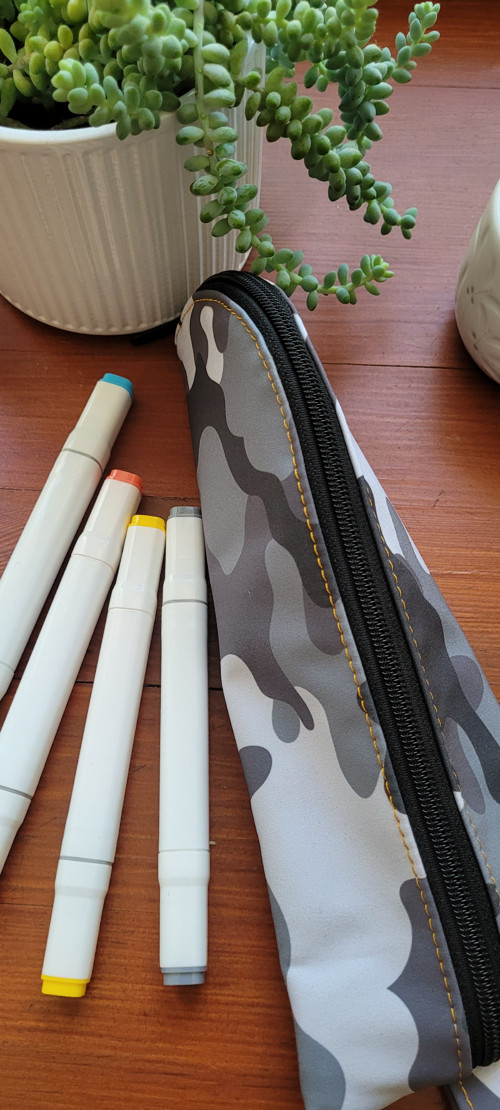 Pouzdro - penál Maskáč černý zip — foto 3