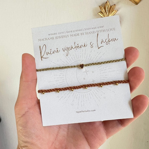 Krásný pár macramé náramků, náramek přátelství — foto 2