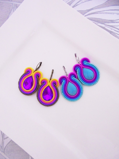 Soutache náušnice 2páry — foto 2