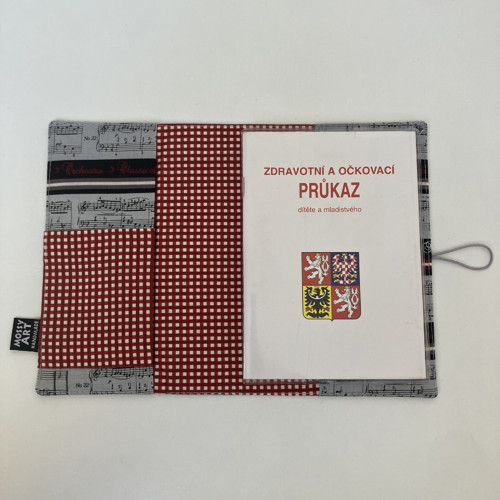 Obal na očkovací průkaz notový — foto 4