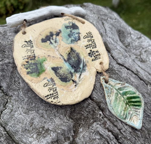 Keramický Kachel Nature s lístkem — foto 2