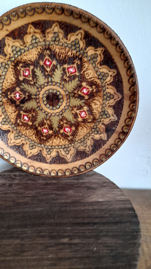 Talíř vintage malovaný — foto 3
