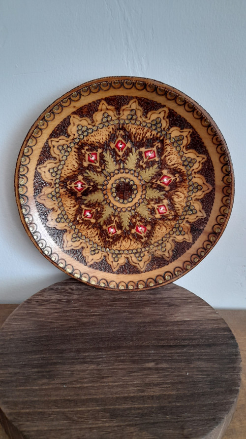 Talíř vintage malovaný — foto 4