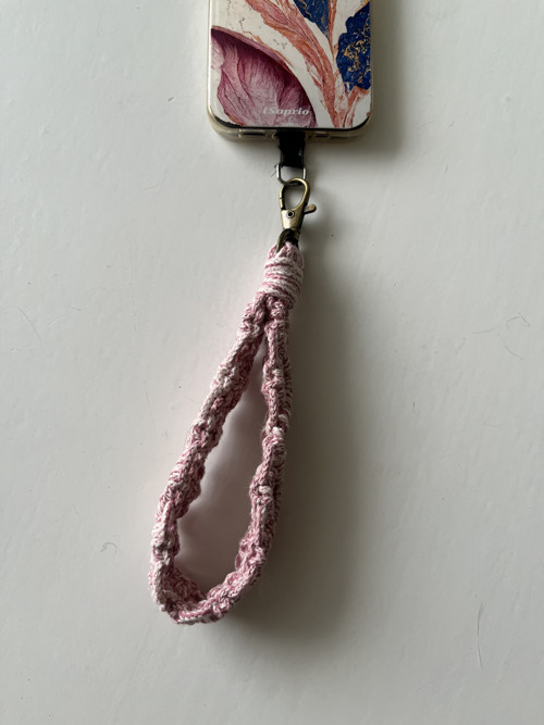 Macrame poutko & popruh na telefon — foto 6