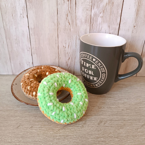 Donut háčkovaný světle zelený — foto 2