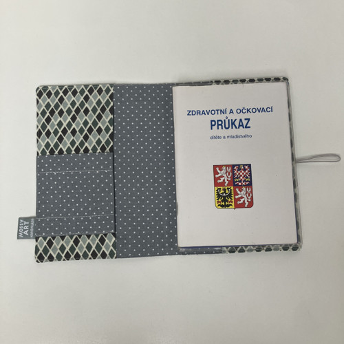 Obal na očkovací průkaz šedý — foto 2